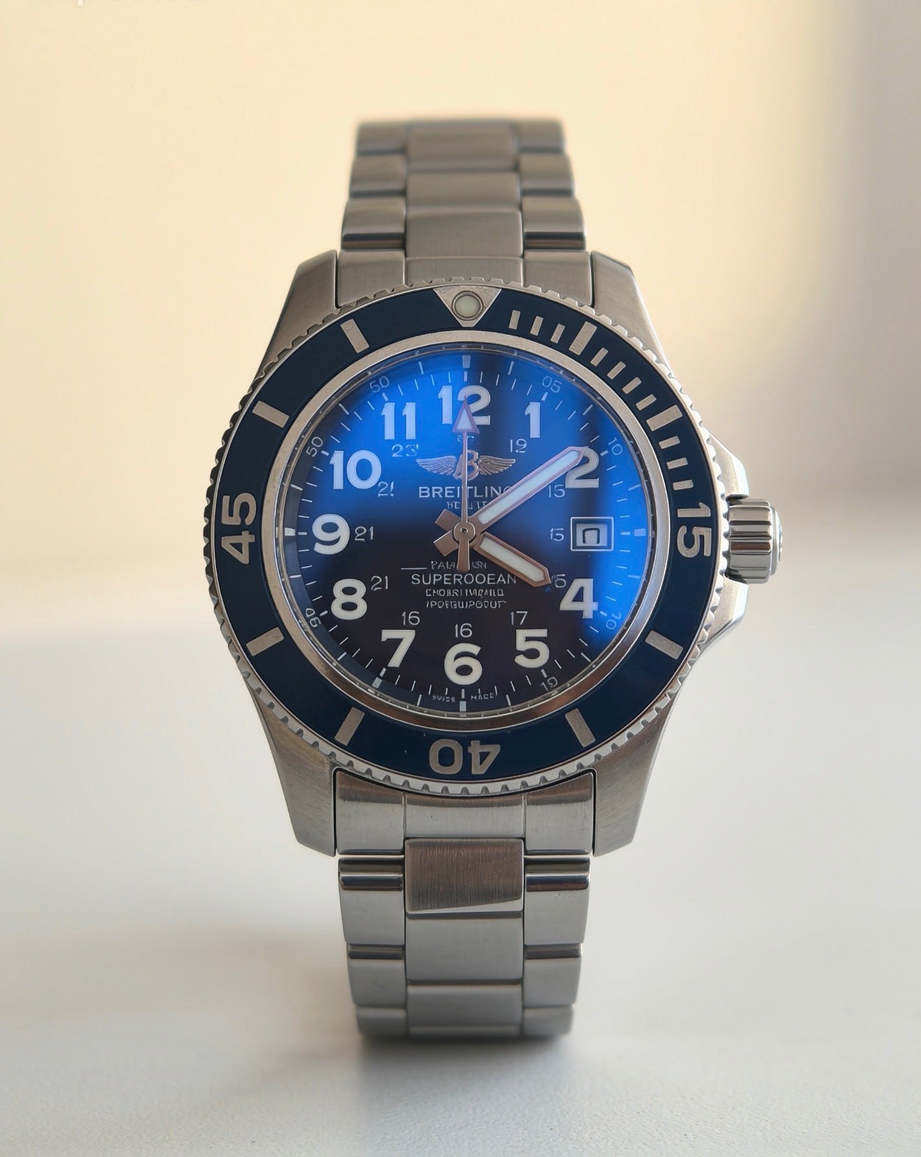 Breitling Superocean Automático – Esfera Azul | Acero Inoxidable