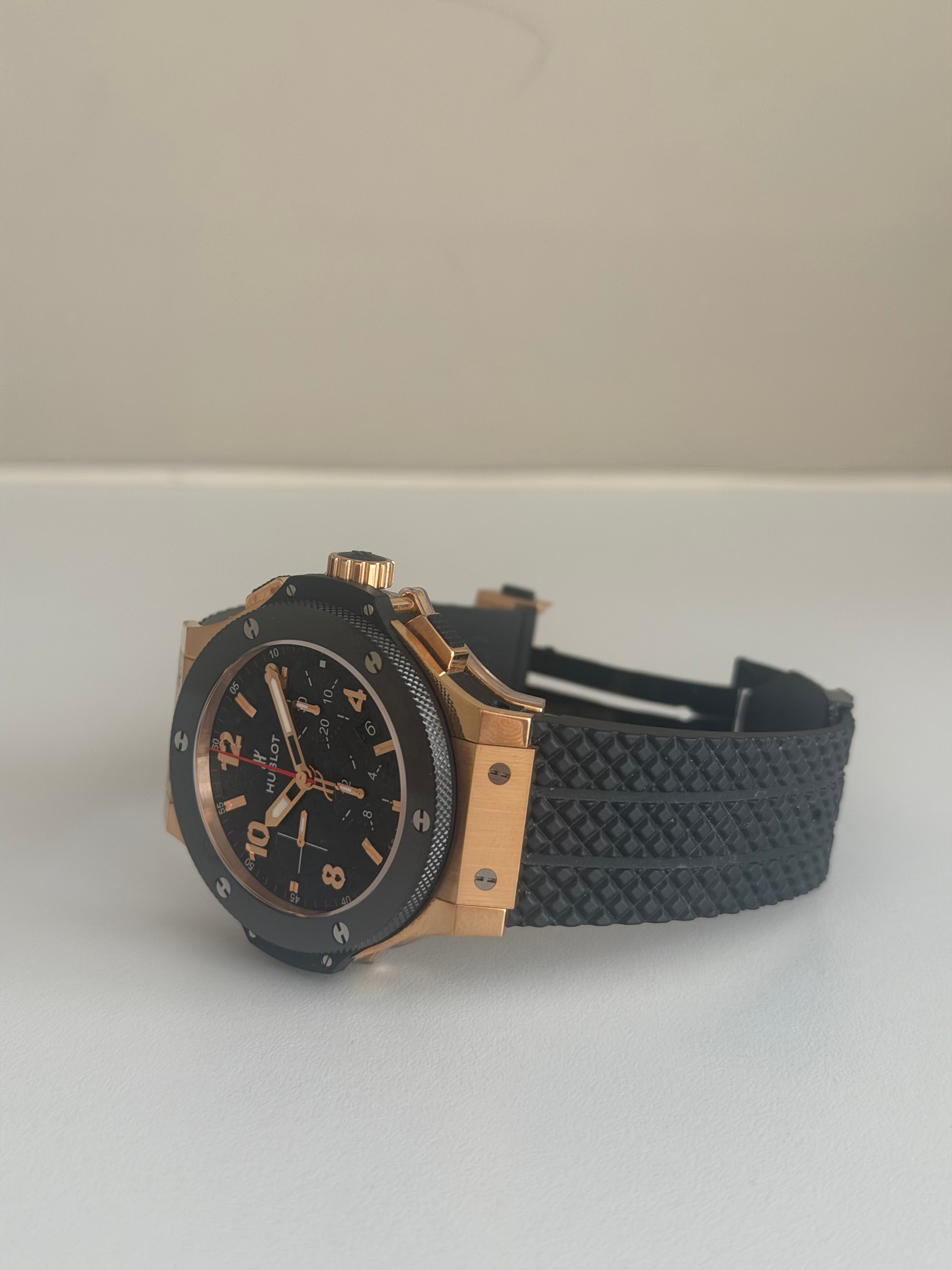 Hublot Big Bang Chronograph Oro Rosa Ceremica|Full Set