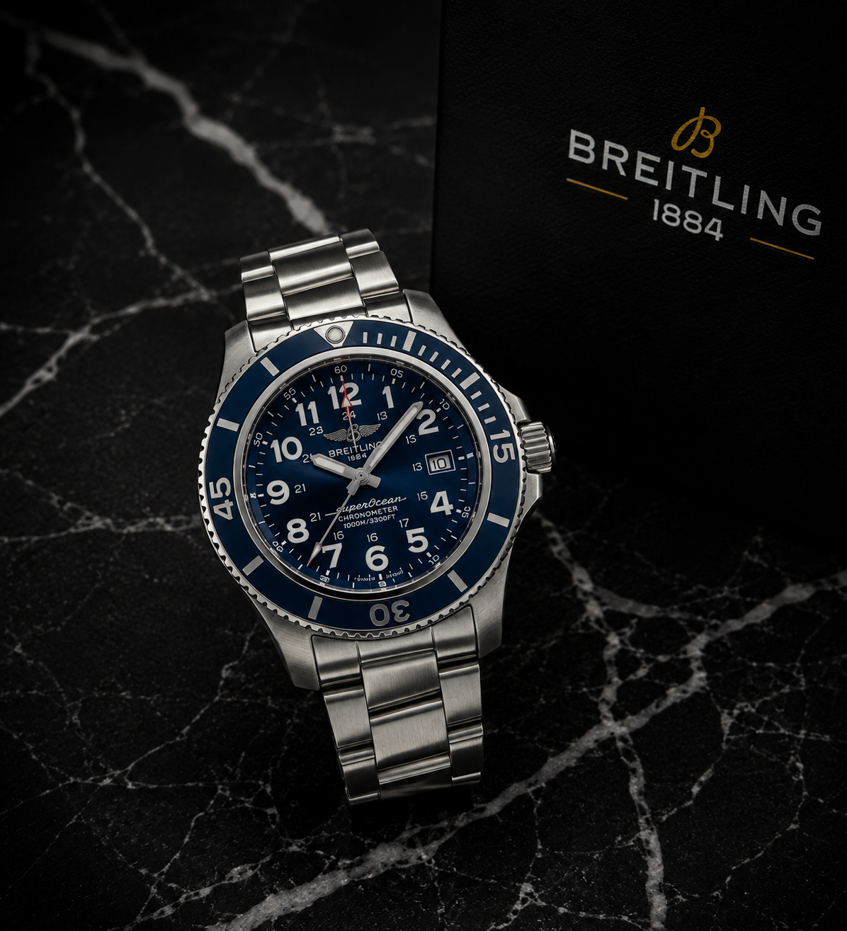 Breitling Superocean Automático – Esfera Azul | Acero Inoxidable