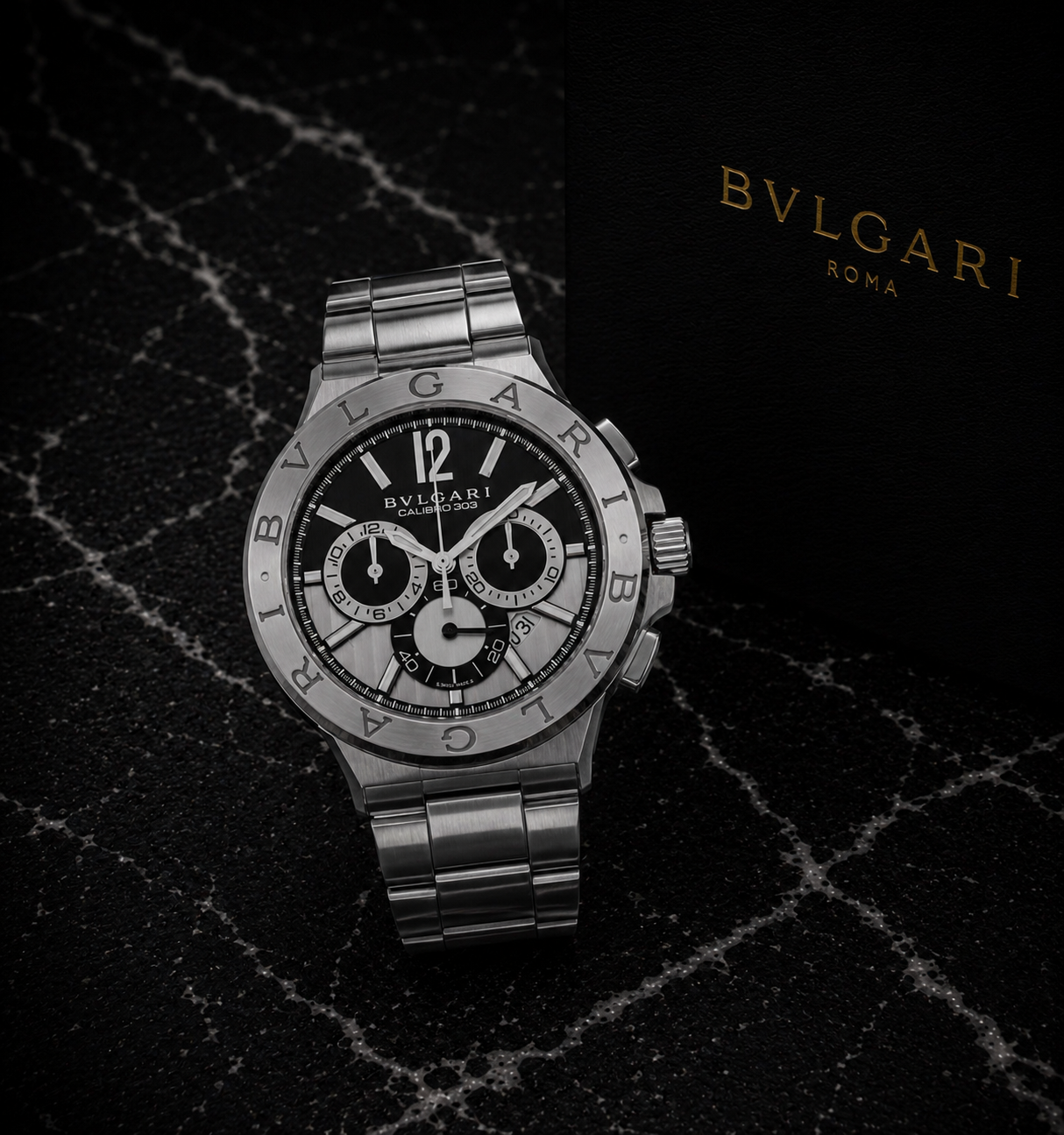 Bvlgari Calibro 303 Chronograph|Con Caja